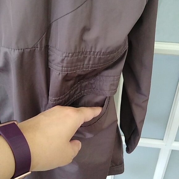 REEBOK Training Supply Parka Jacket Windbreaker Almost Grey Size Medium - Picture 10 of 16